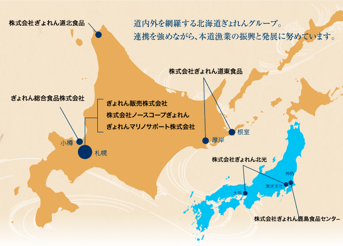 ぎょれんグループ関連会社ネットワーク