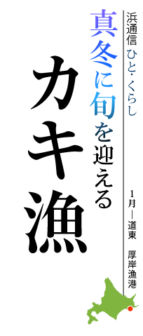 真冬に旬を迎える　カキ漁