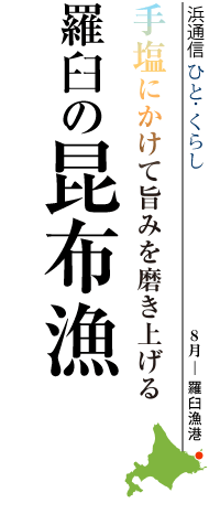 手塩にかけて旨みを磨き上げる 羅臼の昆布漁