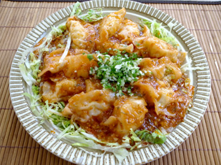 ほたてぎょうざのチリソース