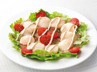 味わいすっきり！ほたてとレタスのカルパッチョ
