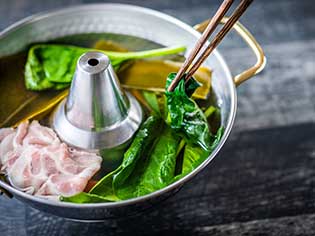 ほうれん草のしゃぶしゃぶ