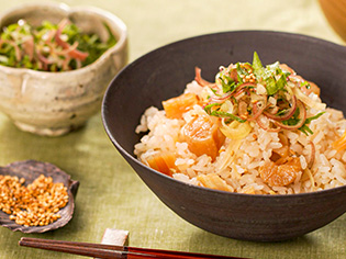 干貝柱と生姜の薬味ご飯