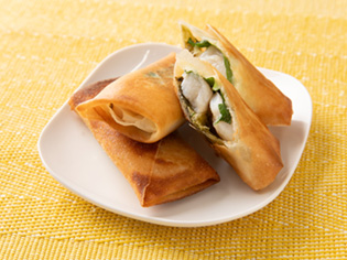 昆布入りほたて春巻き