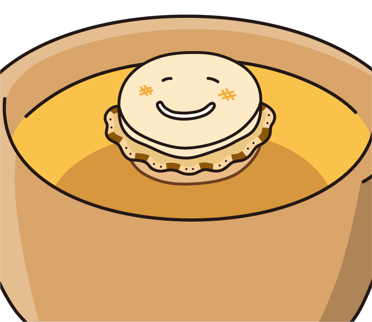 ほたてのスープのイラスト