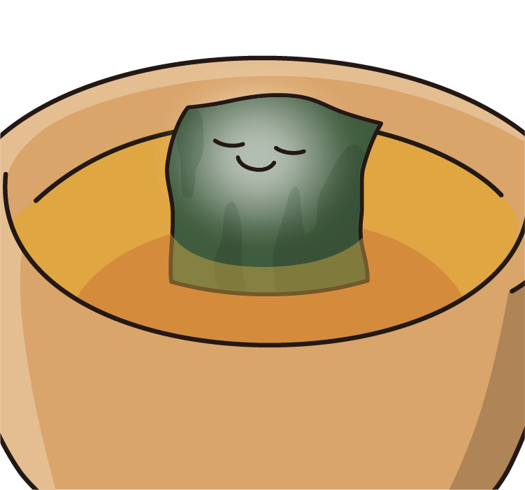 こんぶのスープのイラスト